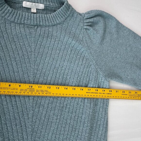 Adyson Parker Knit‎ Pullover Stretch Balloon Long Sleeve Sweater Blue Women M - Picture 10 of 13